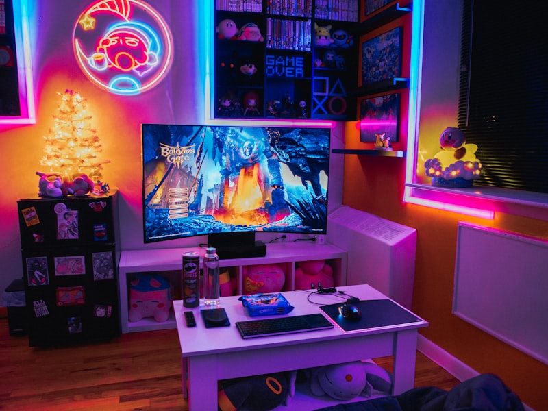 Restored 80s arcade wall
